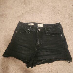 Distressed Denim Shorts
